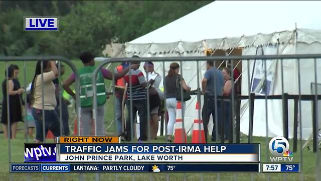 More long lines on Day 2 at food assistance sign up sites in Palm Beach County