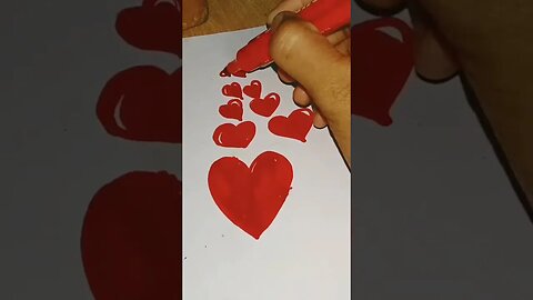 Heart drawing of a biggeners