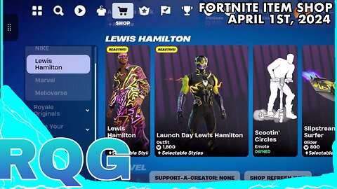 LEWIS IS BACK, BUT WITH NO BUNDLES? FORTNITE ITEM SHOP (April 1, 2024)