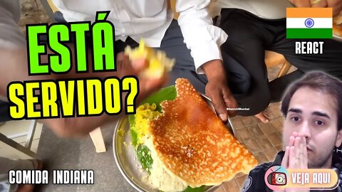 Um dos PRATOS MAIS AMADOS pelos INDIANOS! Reagindo a COMIDAS DE RUA INDIANAS | Veja Aqui Reacts