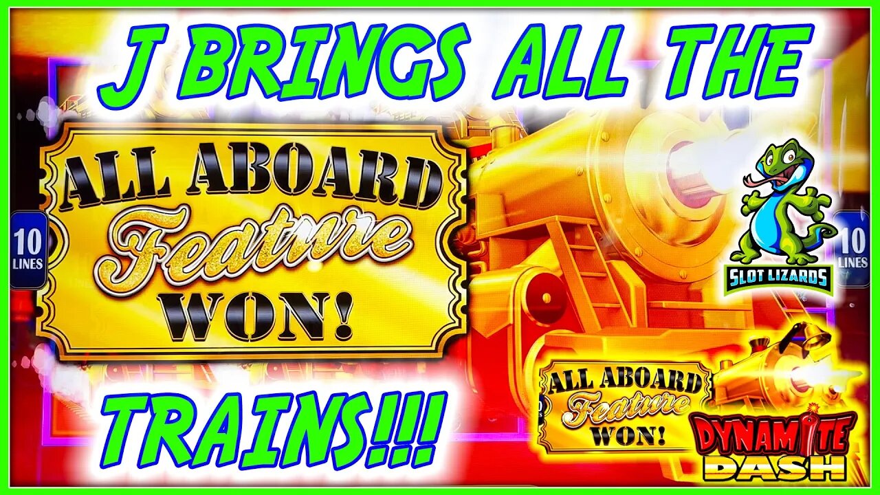 SWITCHING UP TO A HUGE BONUS WIN!!! All Aboard Dynamite Dash Slot