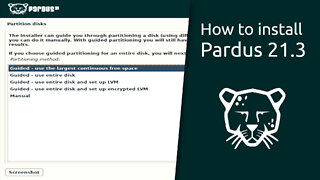 How to install Pardus 21.3