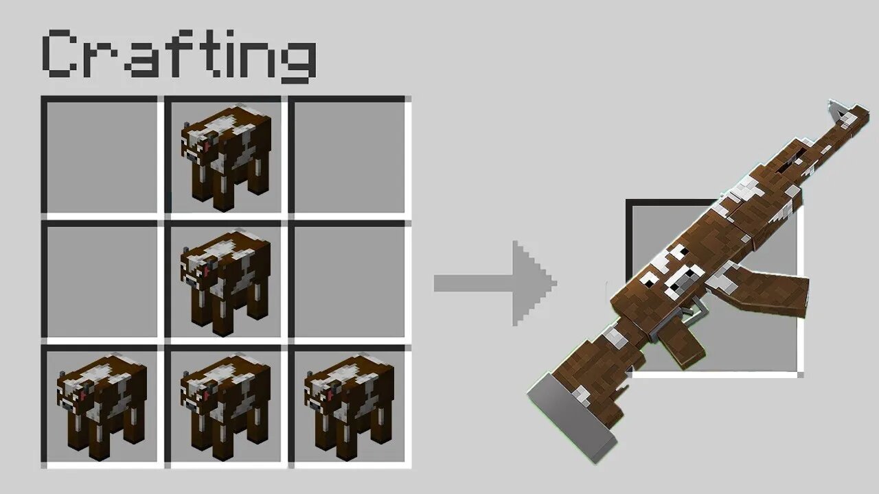 Minecraft, Turning Mobs Into GUNS