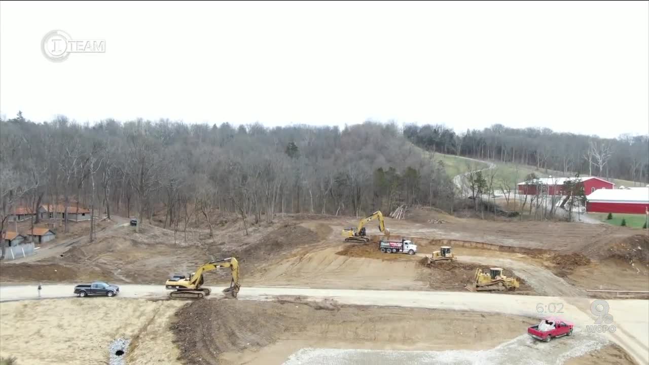 Did Doug Evans build on land meant for farming?