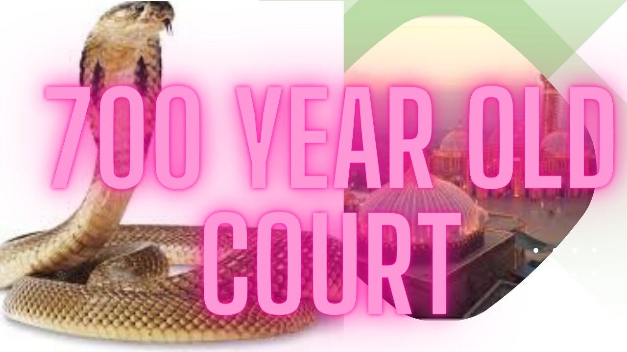 A 700-year-old court where snakes and scorpions live together