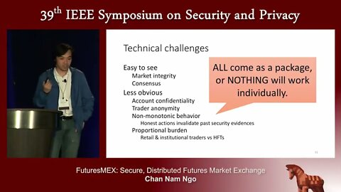 FuturesMEX Secure, Distributed Futures Market Exchange