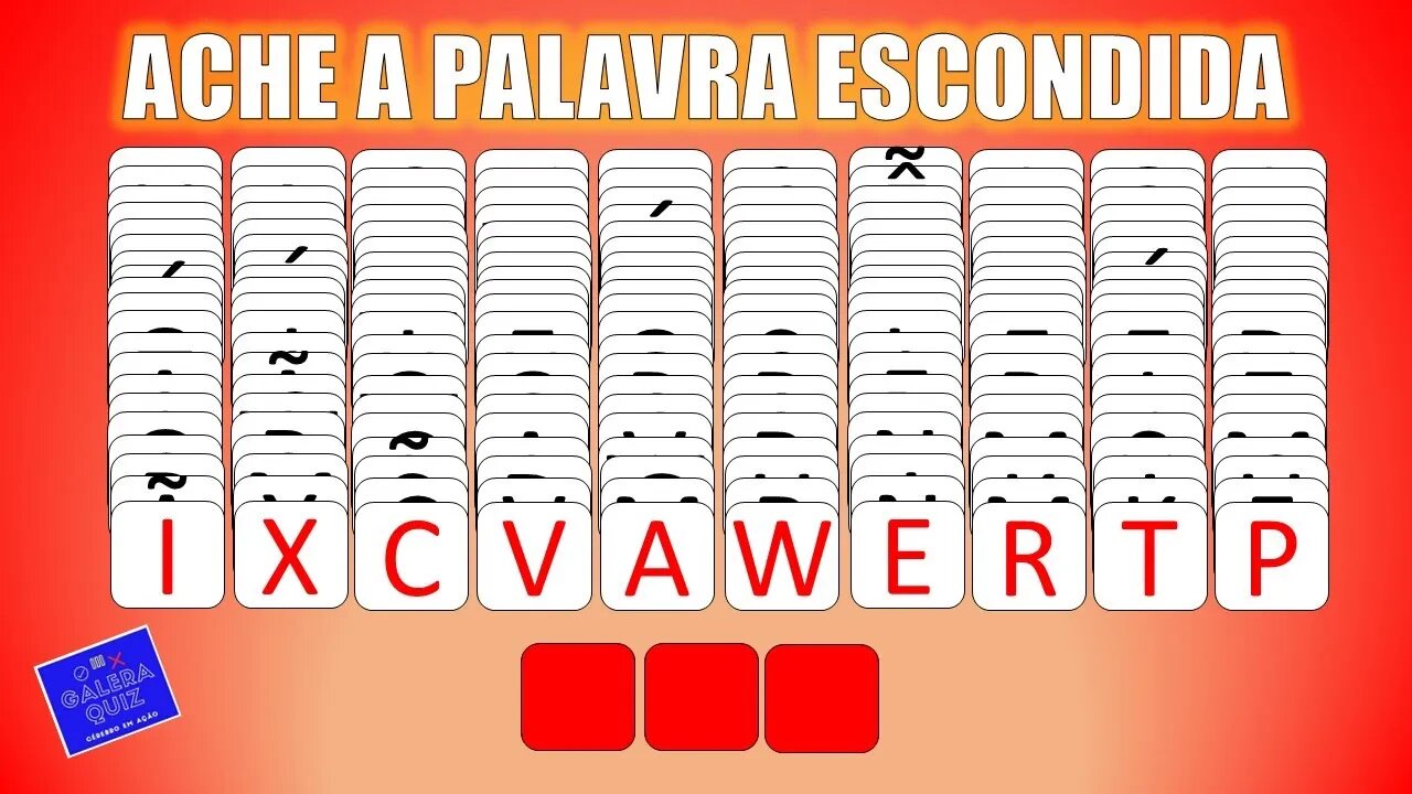 ACHE A PALAVRA ESCONDIDA | 20 PALAVRAS PARA TESTAR SEU CÉREBRO