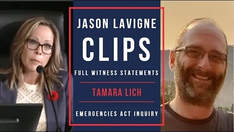 Tamara Lich - Full Witness Statements