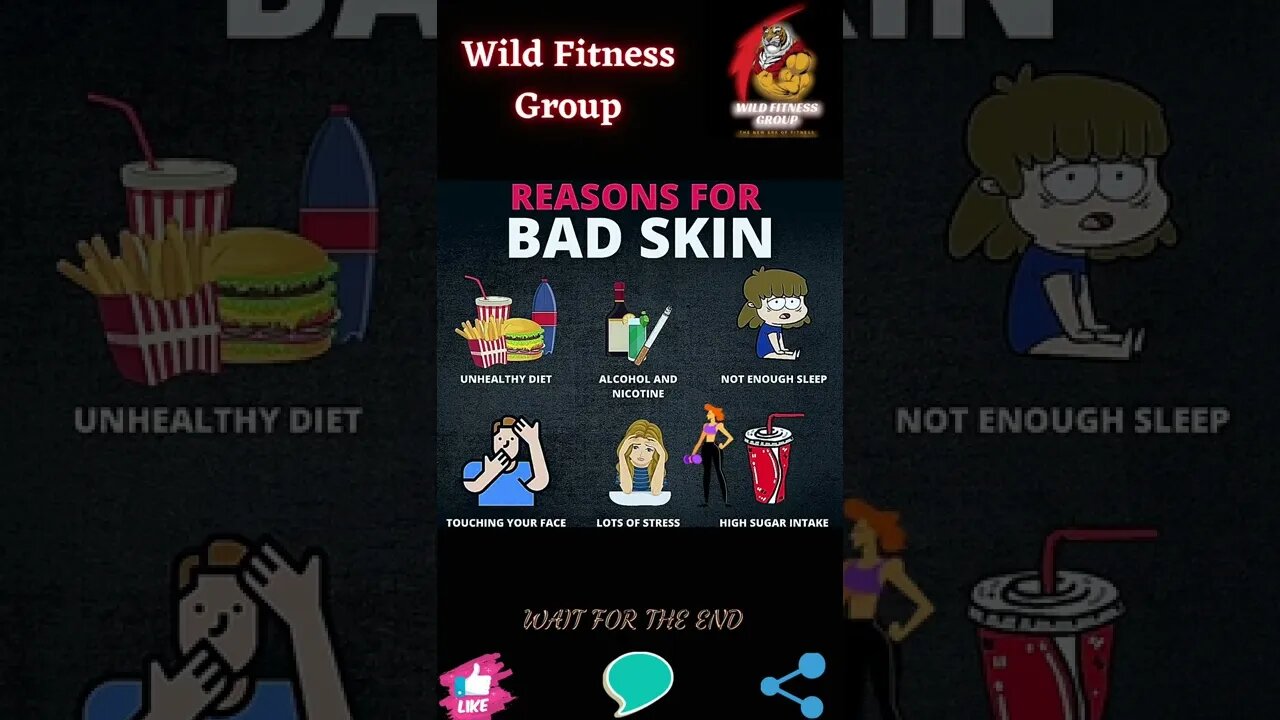 🔥Reasons for bad skin🔥#shorts🔥#wildfitnessgroup🔥5 January 2023🔥