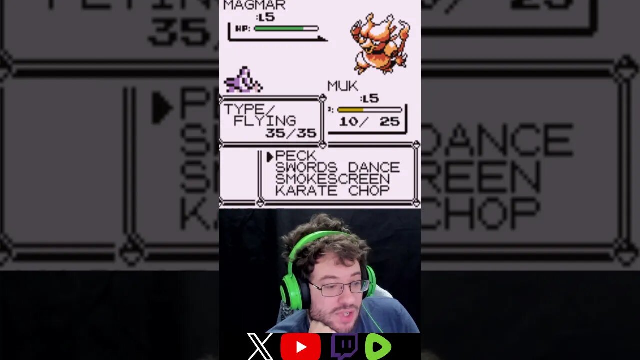 Pokemon red randomizer first battle#twitch#gaming#pokemon#legendary #randomizer#red#letsplay#stream