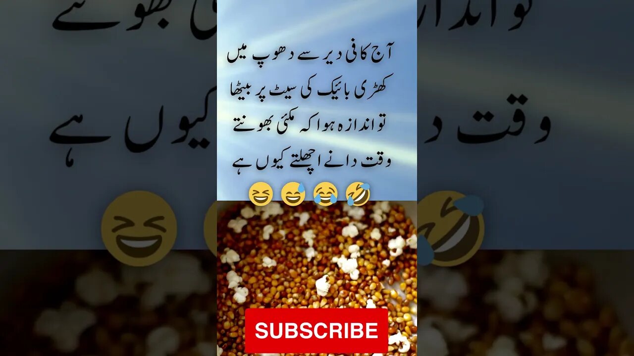 Sitting on hot bike reveals Popcorn pain | interesting facts | funny quotes | joke in Urdu