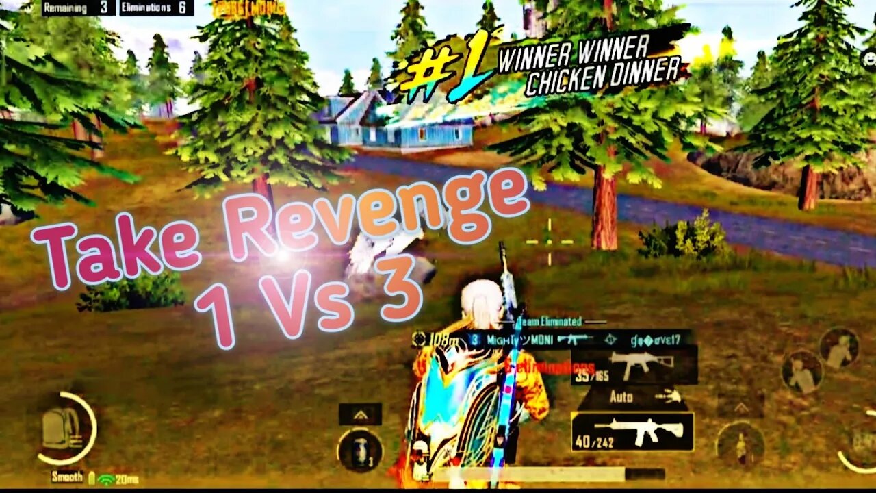 Take Revenge 1 Vs 3 | Pubg Mobile Rush Gameplay