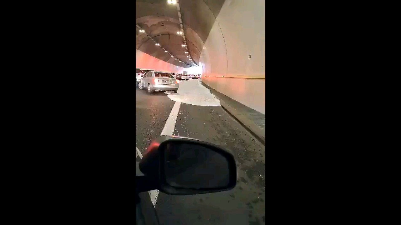 Impressive hailstorm flow on the tunnel in Mende of Occitania Region, France 🇫🇷 (09.06.2024)