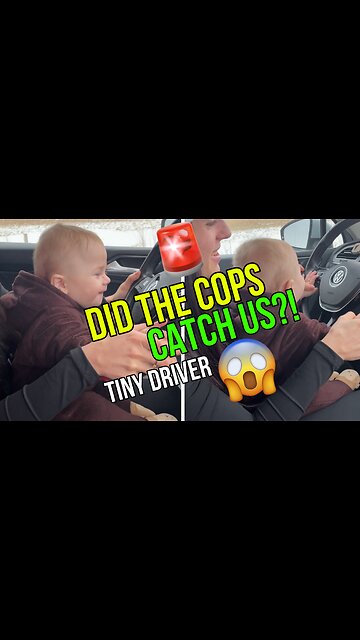 Did the cops catch us?! Tiny Driver, Major Cuteness: Baby’s Volkswagen Fun Ride!