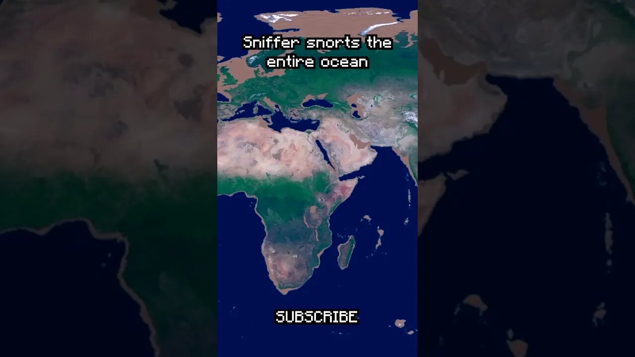 Sniffer snorts the whole ocean! #minecraft #shorts