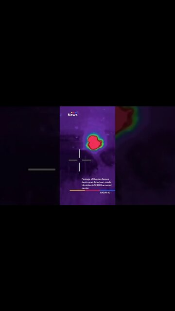 Footage of Russian forces destroy an American made Ukrainian APU M113 armored carrier