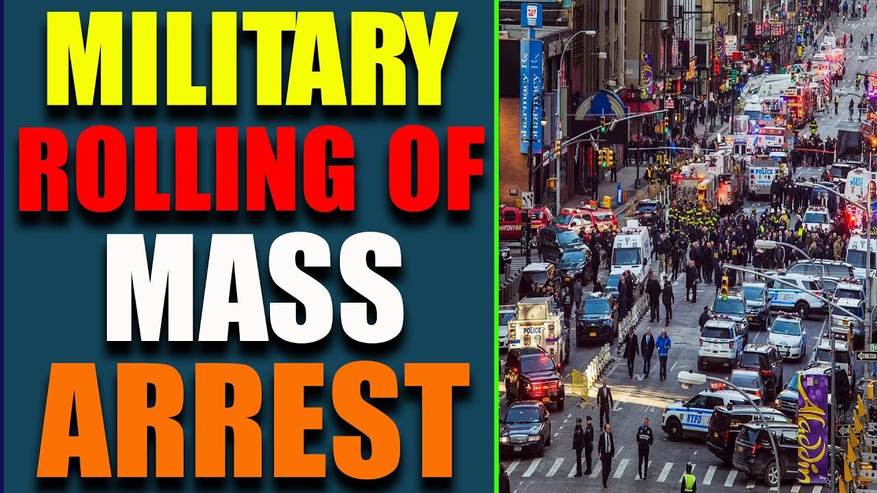 NATIONAL EMERGENCY WARNING! MILITARY ROLLING OF MASS ARREST! DEMOCRAT KNOWS THE END IS NEAR