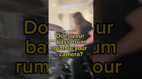 How to fix bass drum camera rumble #drumming #doublebass #drums