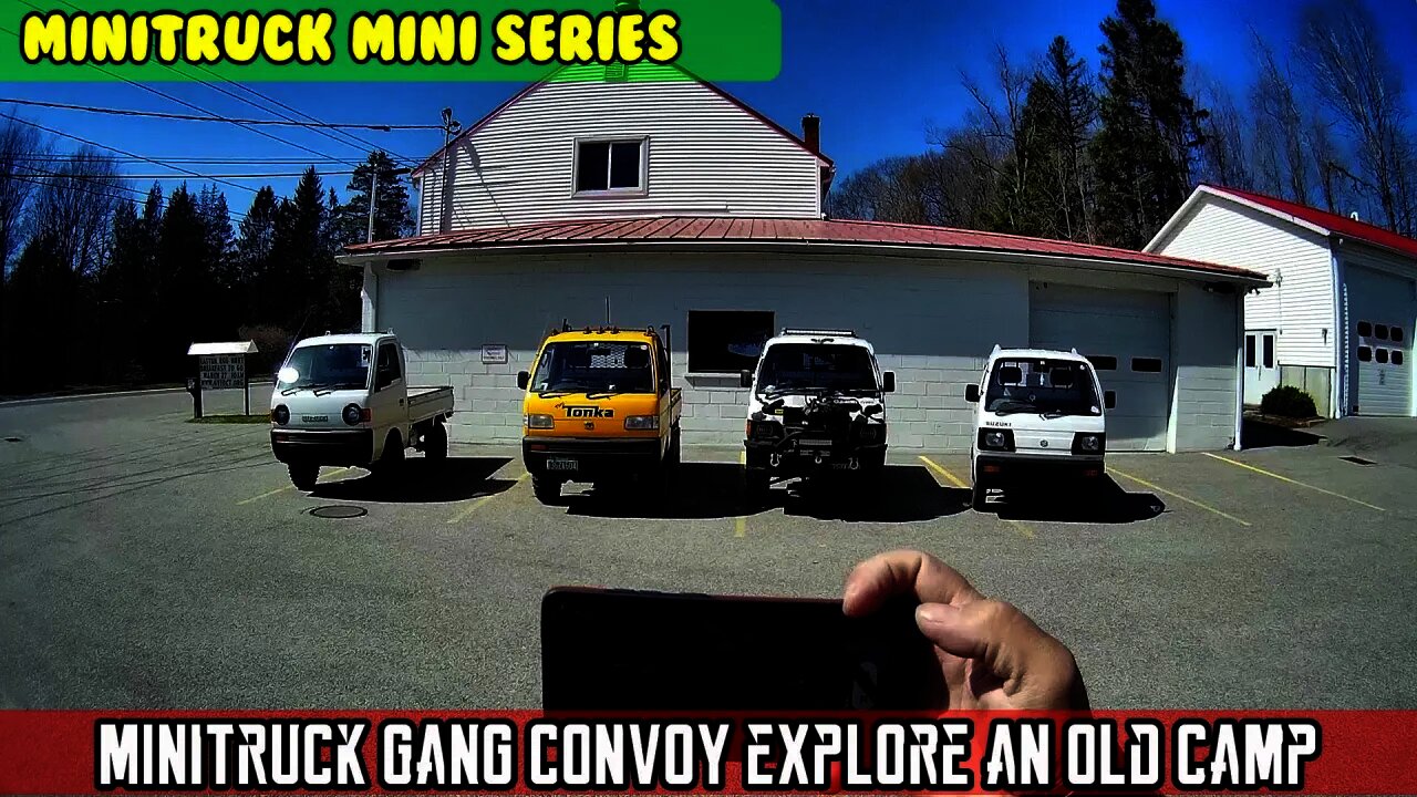 Mini-Truck (SE04 E13) 4 minis go exploring, find an old camp in CT #minitruckgang