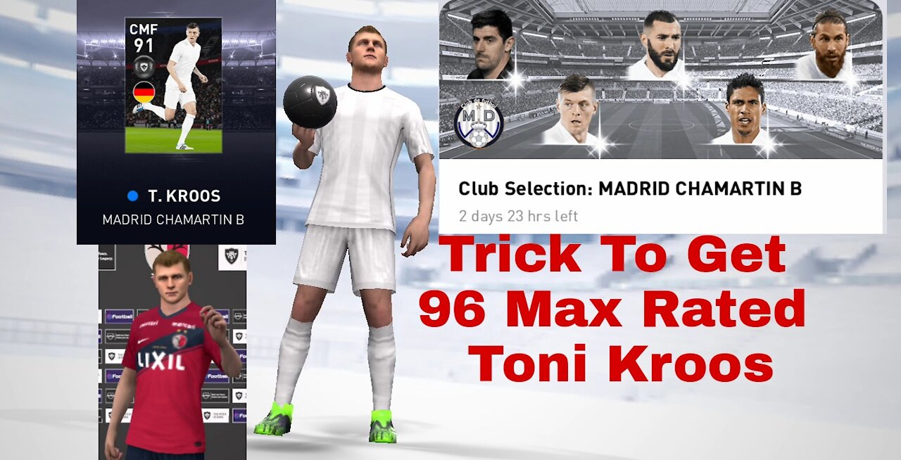 TRICK TO GET TONI KROOS IN REAL MADRIS CLUB SELECTION |PES 2021 MOBILE