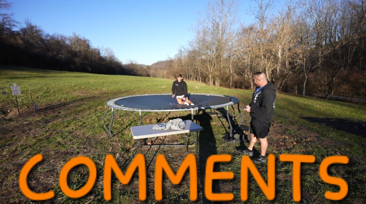 Dog Collar VS Full Size Trampoline!!! COMMENTS!!!