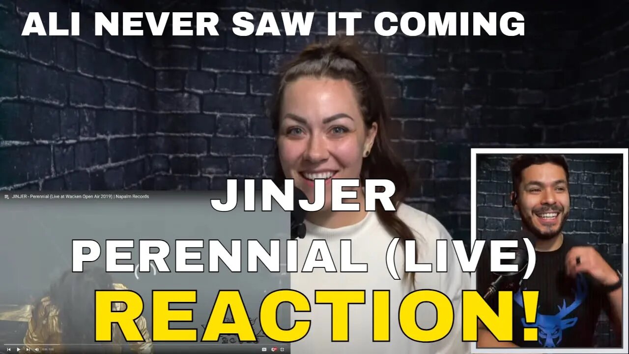 JINJER Perennial Live Reaction and having my wife watch too