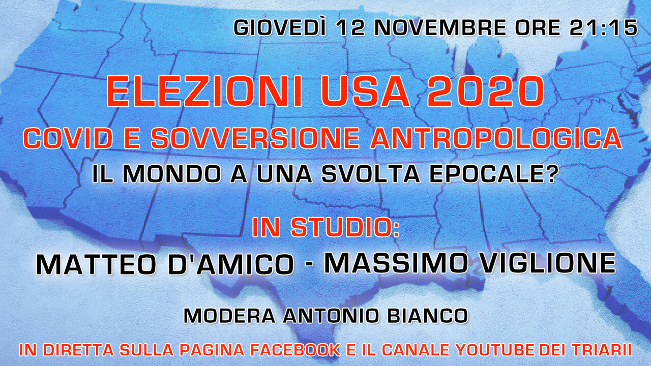 ELEZIONI USA 2020, COVID E SOVVERSIONE ANTROPOLOGICA - IL MONDO A UNA SVOLTA EPOCALE