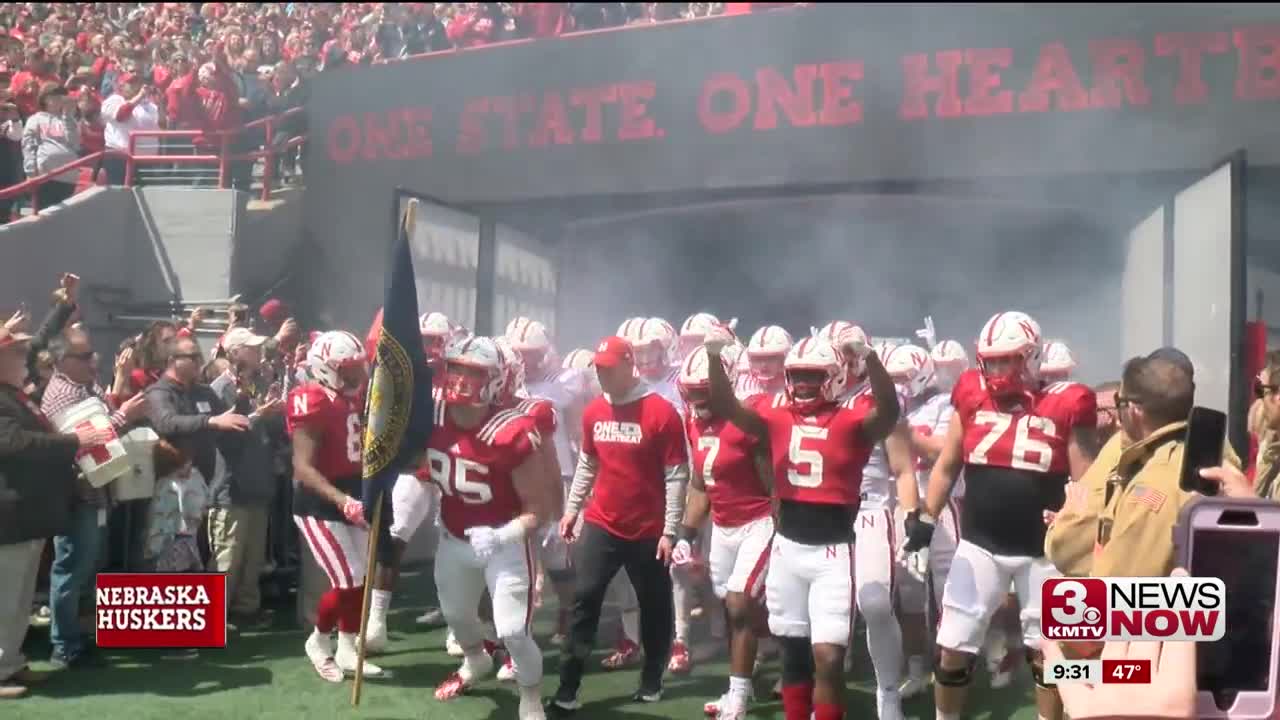 Red team beats the White in Nebraska spring football game