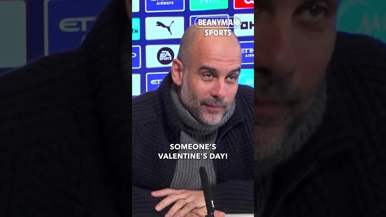 'Someone’s Valentine’s Day! 💝 | Pep Guardiola gets interrupted by a phone call 😂