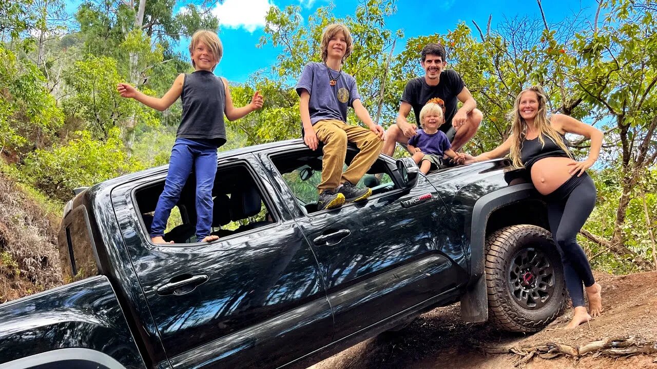 Off-road Camping in the Mountains of Oahu