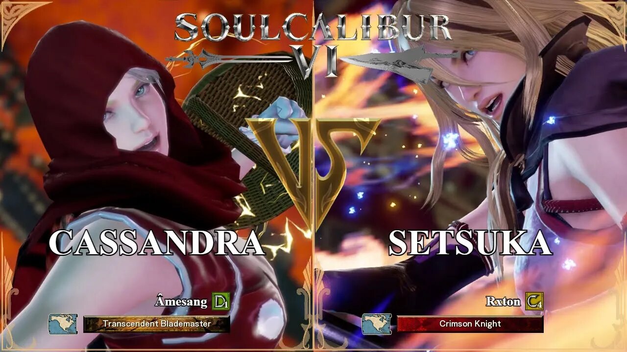SoulCalibur VI — Amesang (Cassandra) VS Rxton (Setsuka) | Xbox Series X Ranked