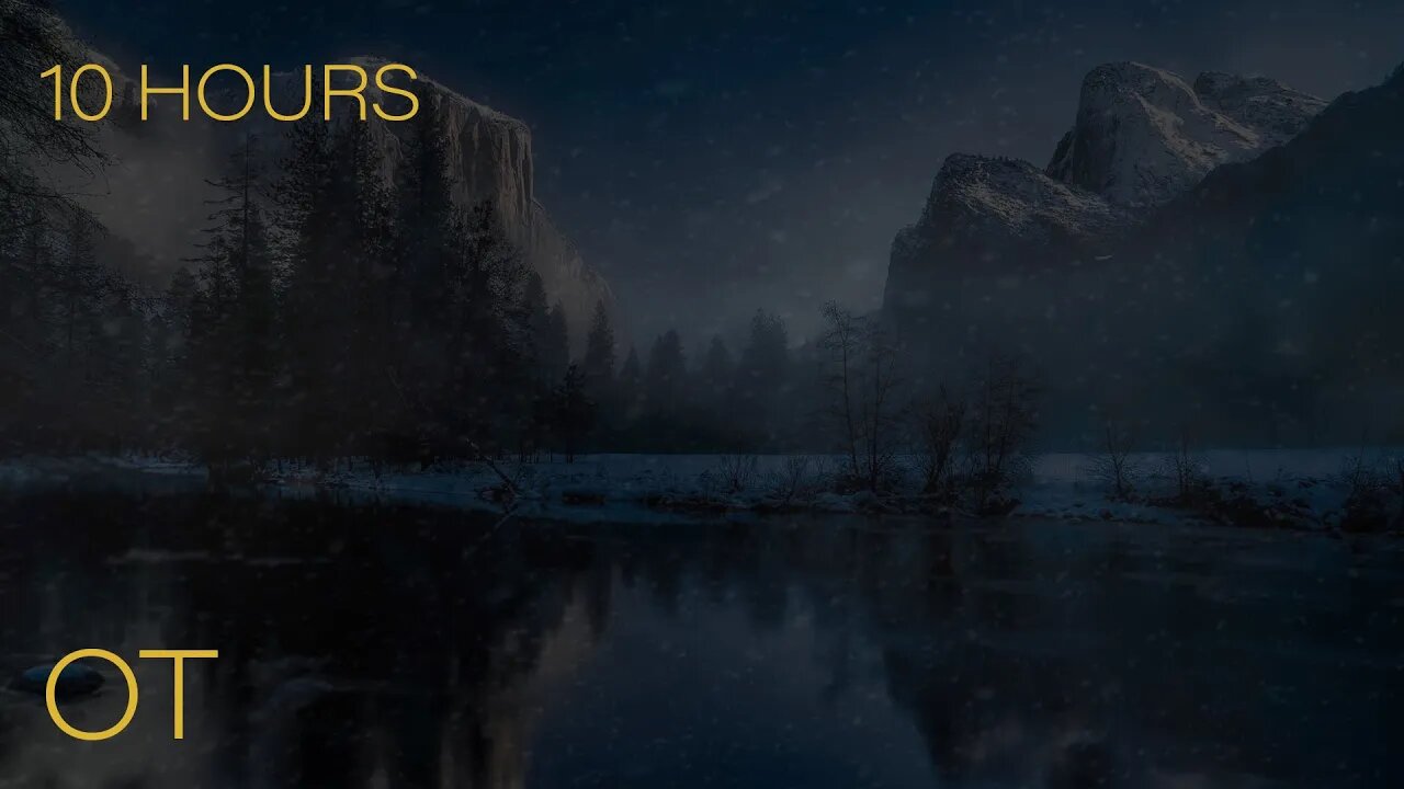 Yosemite Fantasy Blizzard | Howling Wind & Blowing Snow Ambience | Relax | Study | Sleep | 10 HOURS