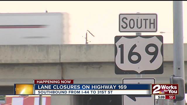 Highway 169 resurfacing project causes lane closures