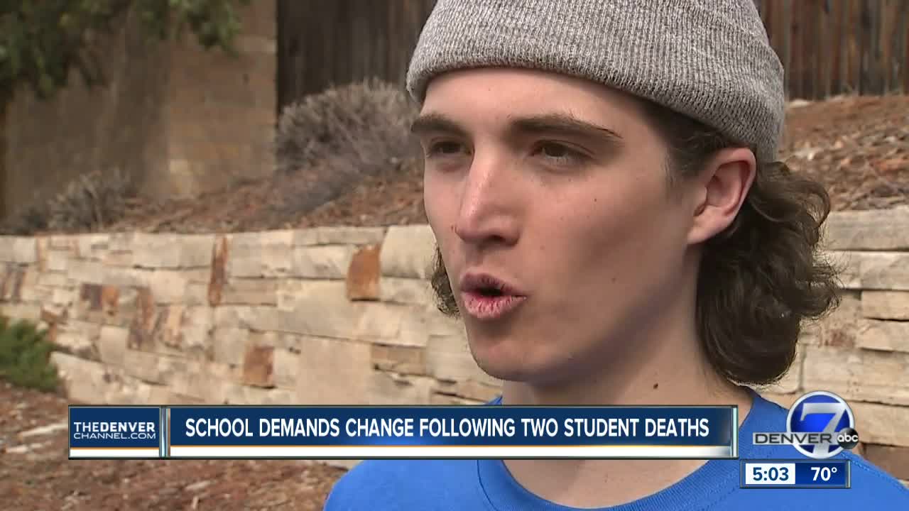Cherry Creek High School students demand change following 2 student deaths