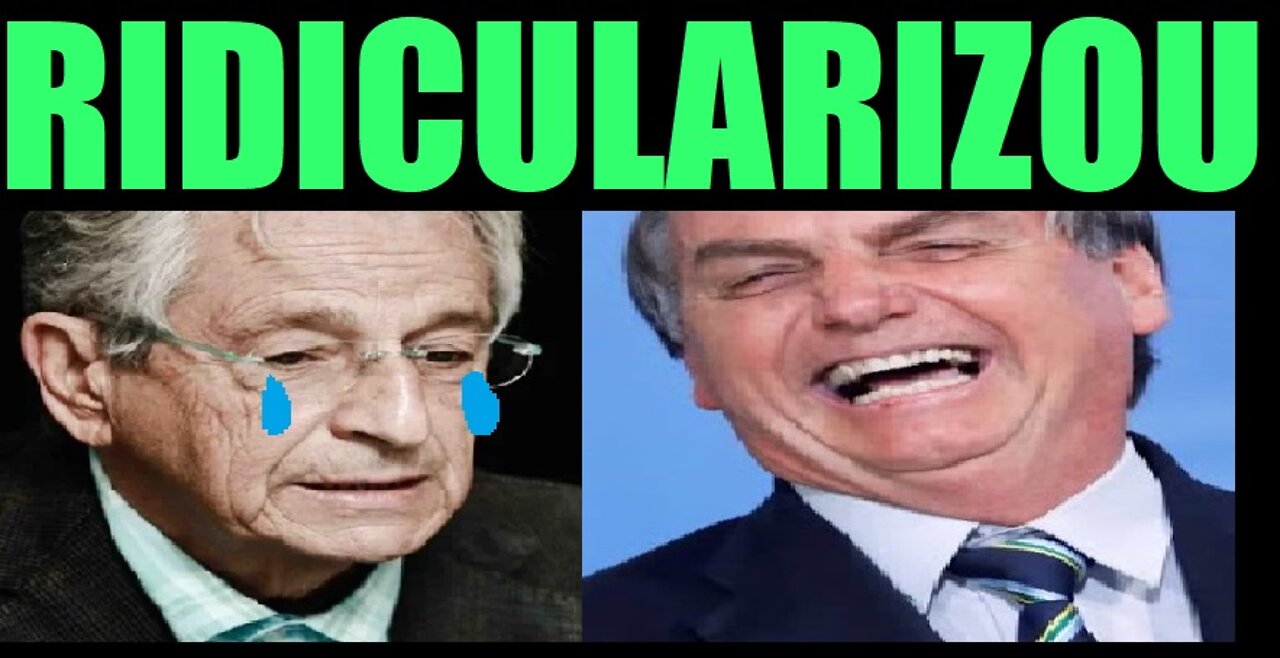 GABEIRA DA GLOBO NEWS RIDICULARIZA BOLSONARO