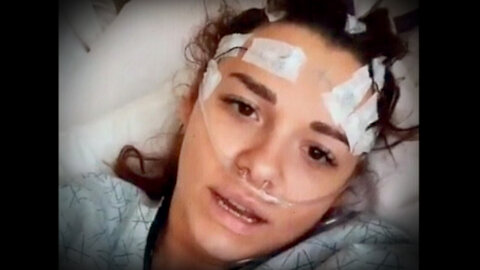 Young Girl Records Video From Hospital Bed After Taking COVID Vaccine