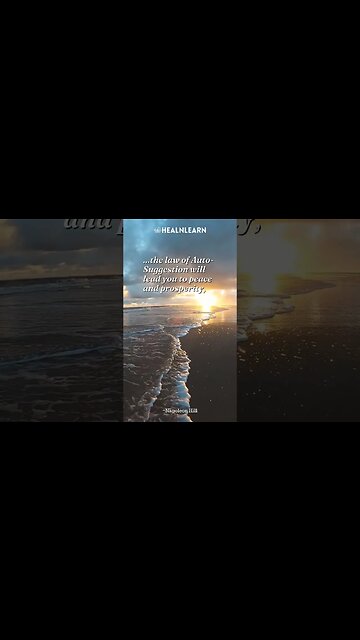 Grasp The Law of Auto-Suggestion Once And For All 😯