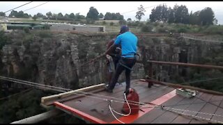 SOUTH AFRICA - Mpumalanga - The Wild Gorge swing at Oribi Gorge (Videos) (4gs)