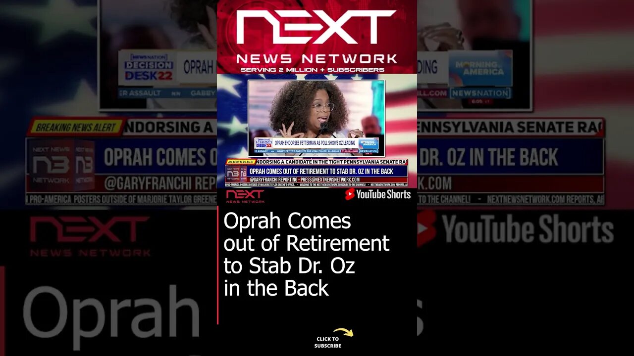 Oprah Comes out of Retirement to Stab Dr. Oz in the Back #shorts