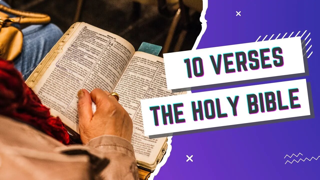 One Minute. 10 Holy Bible Verses