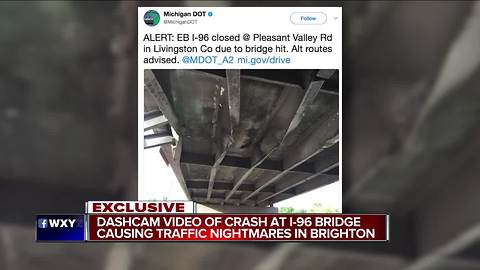 MDOT plans to demolish I-96 bridge after crash