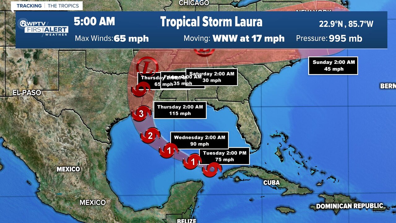 Hurricane watch issued for Gulf Coast ahead of Laura