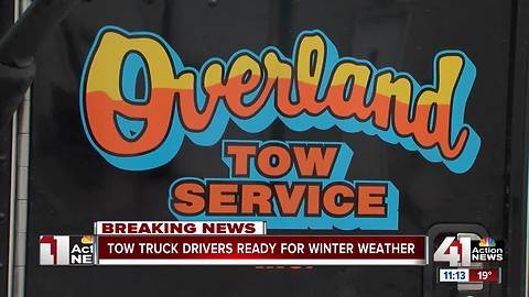 Tow truck drivers ready for winter weather