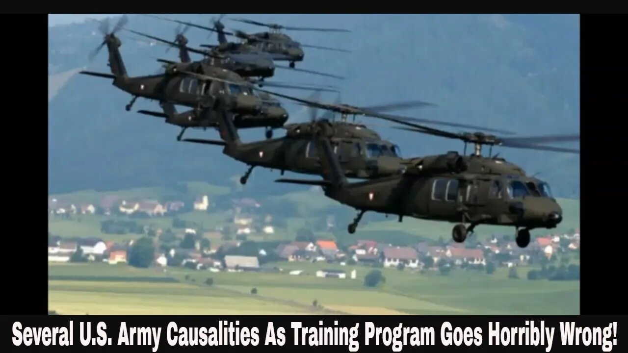 Several U.S. Army Causalities As Training Program Goes Horribly Wrong!