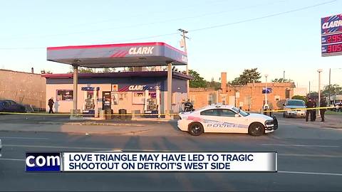 Two men shot and killed during shootout outside of Detroit gas station