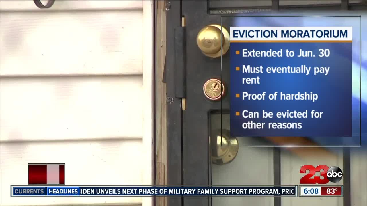 Eviction moratorium details