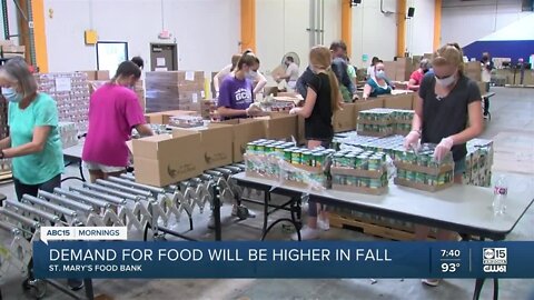 Demand for food expected to rise again among those in need