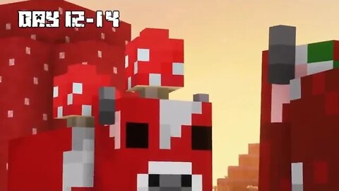 I Survived 100 DAYS as a MOOSHROOM in HARDCORE Minecraft! 11