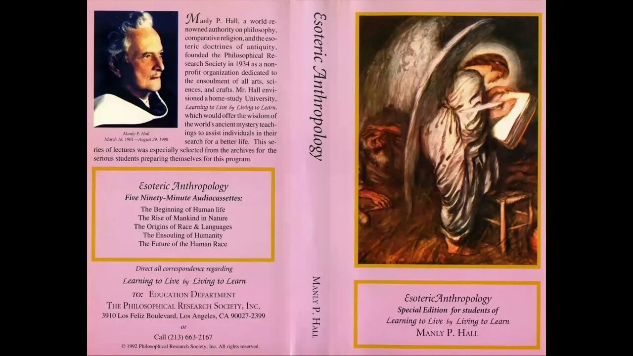 Manly P. Hall Esoteric Anthropology The Origin of Race and Languages (Part 5)