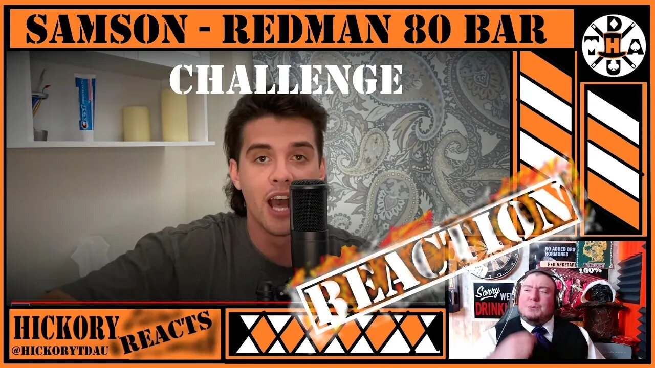 That's a Lot Of Bars! Samson- Redman 80 Bar Challenge REACTION | Drunk Magician Reacts